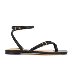Nine West Nelson Ankle Wrap Flat Sandals