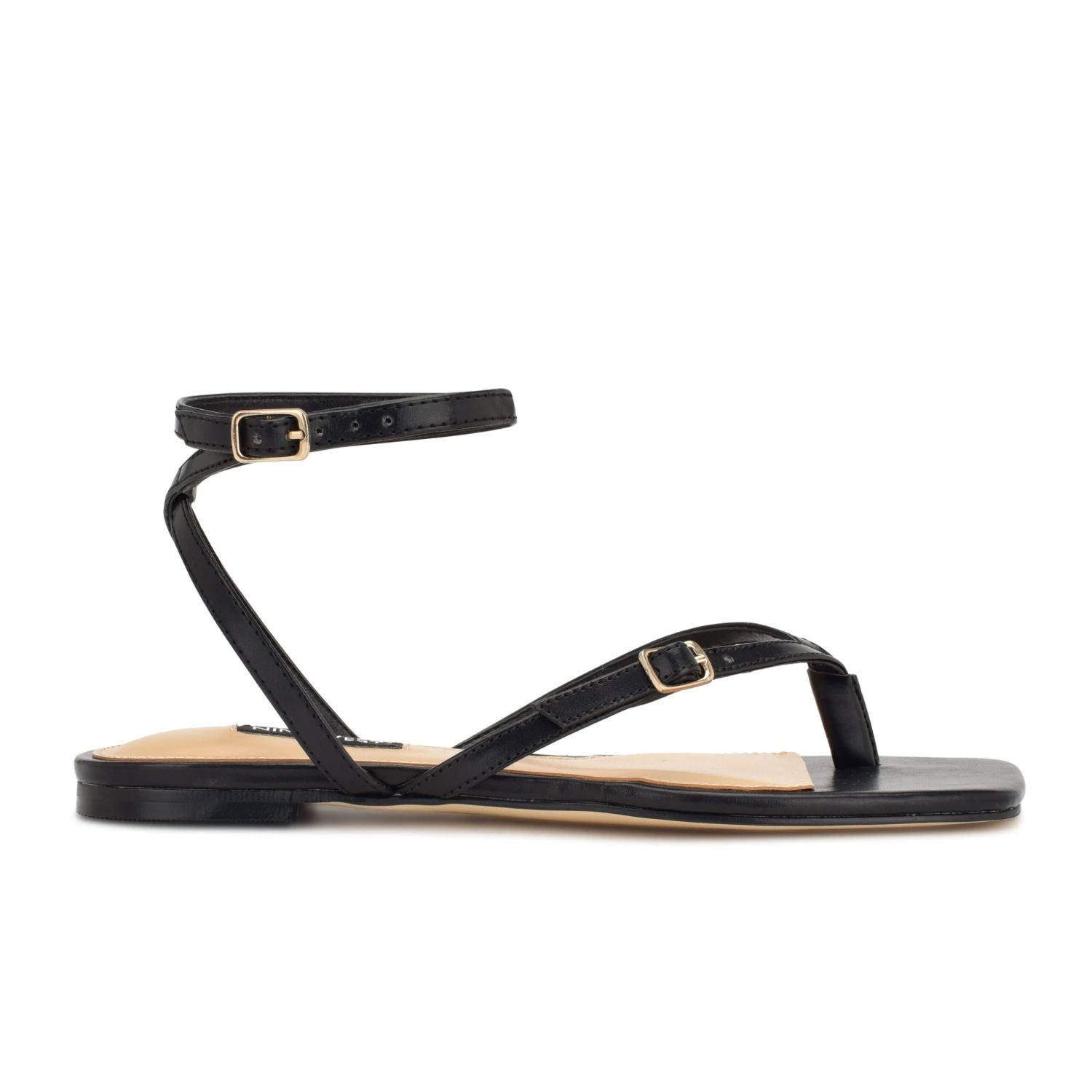 Nine West Nelson Ankle Wrap Flat Sandals