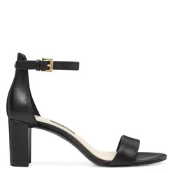 Nine West Pruce Ankle Strap Block Heel Sandals