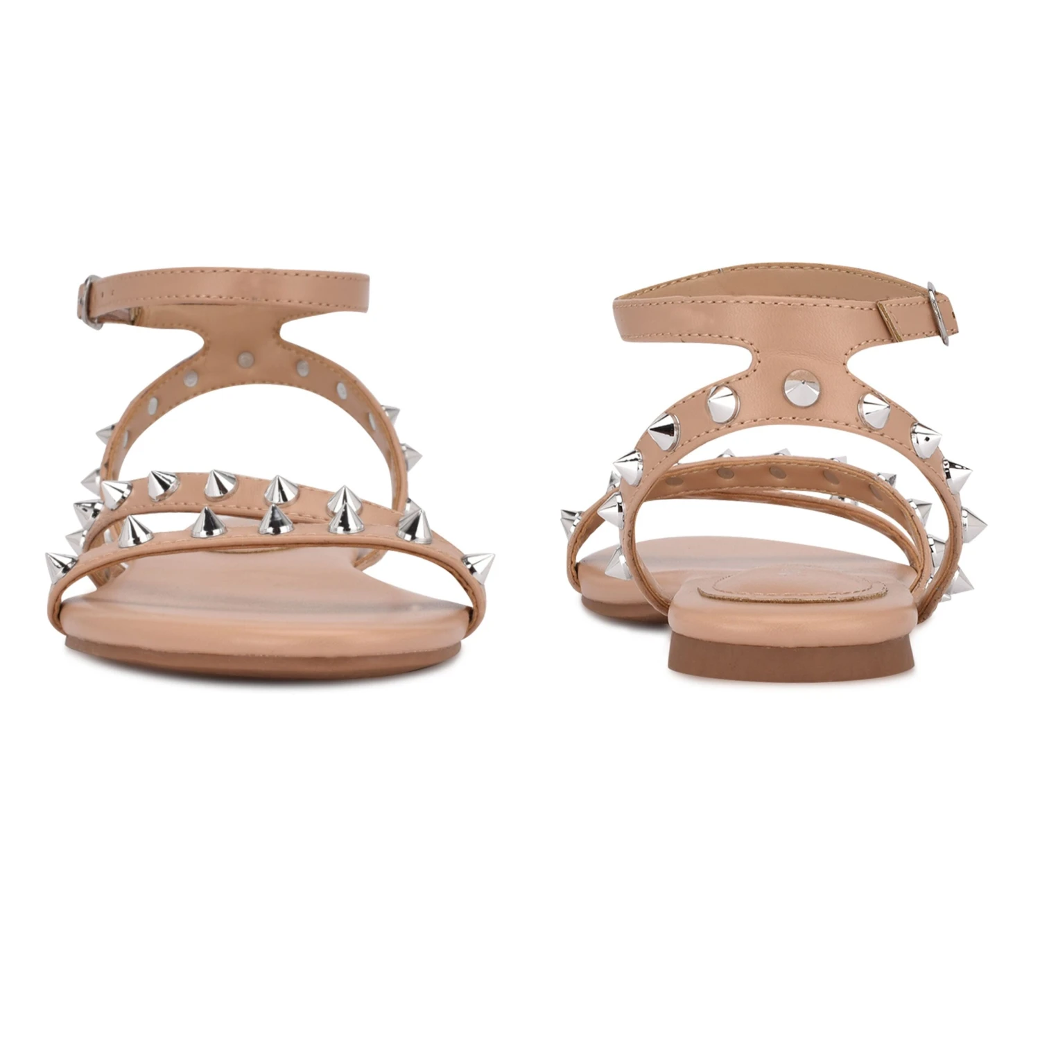 Nine West Bernie Studded Flat Sandals - Image 4
