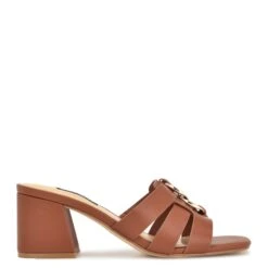 Nine West Gipper Heeled Slide Sandals