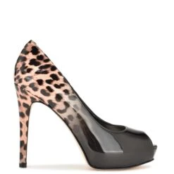 Nine West Hethr Platform Peep Toe Pumps
