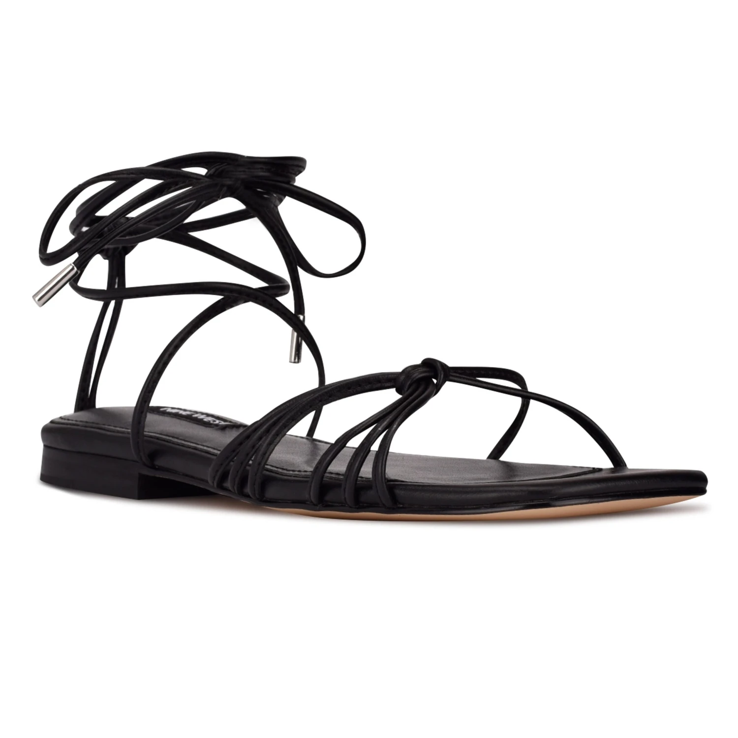 Nine West Minus Ankle Wrap Flat Sandals - Image 2