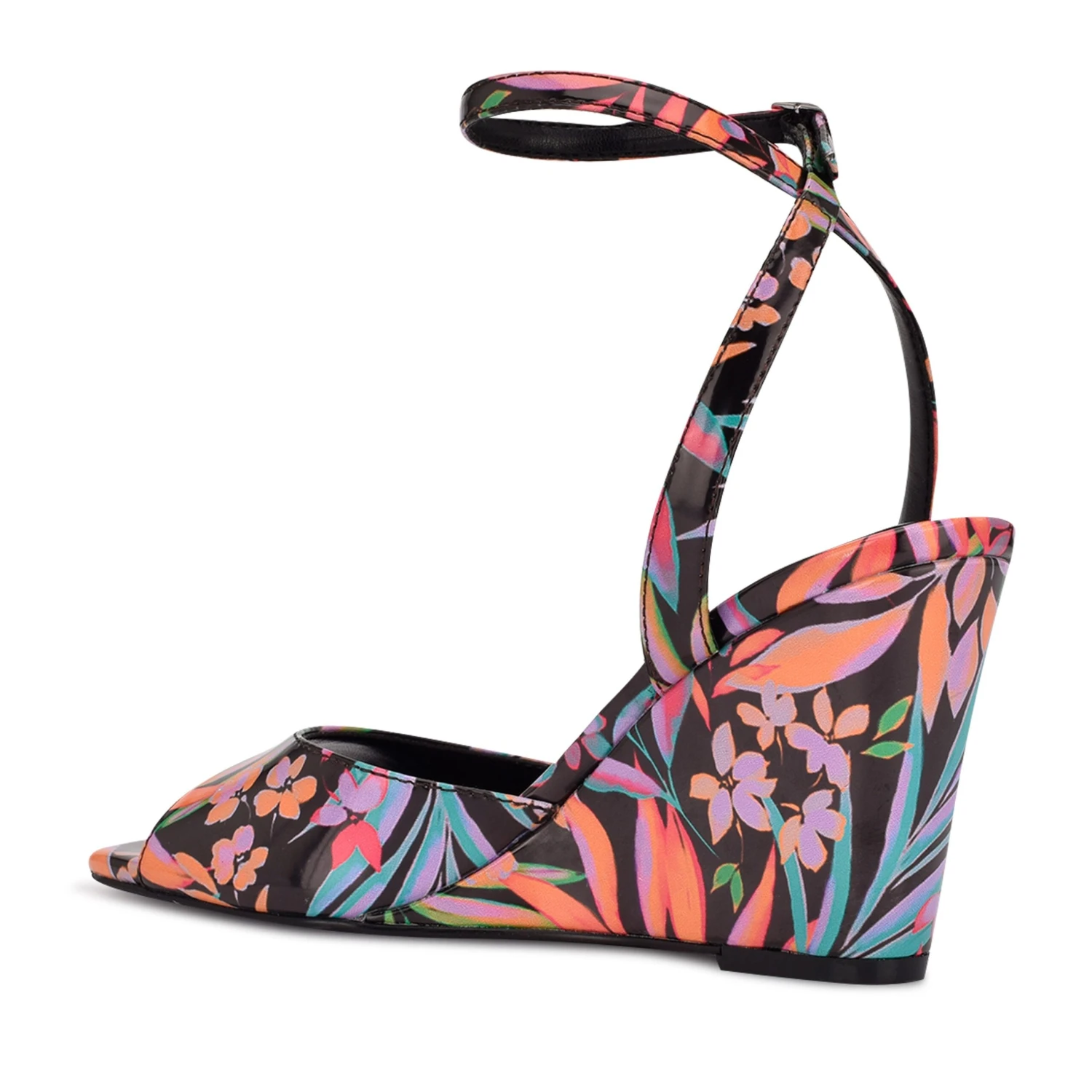 Nine West Nevr Ankle Strap Wedge Sandals - Image 3