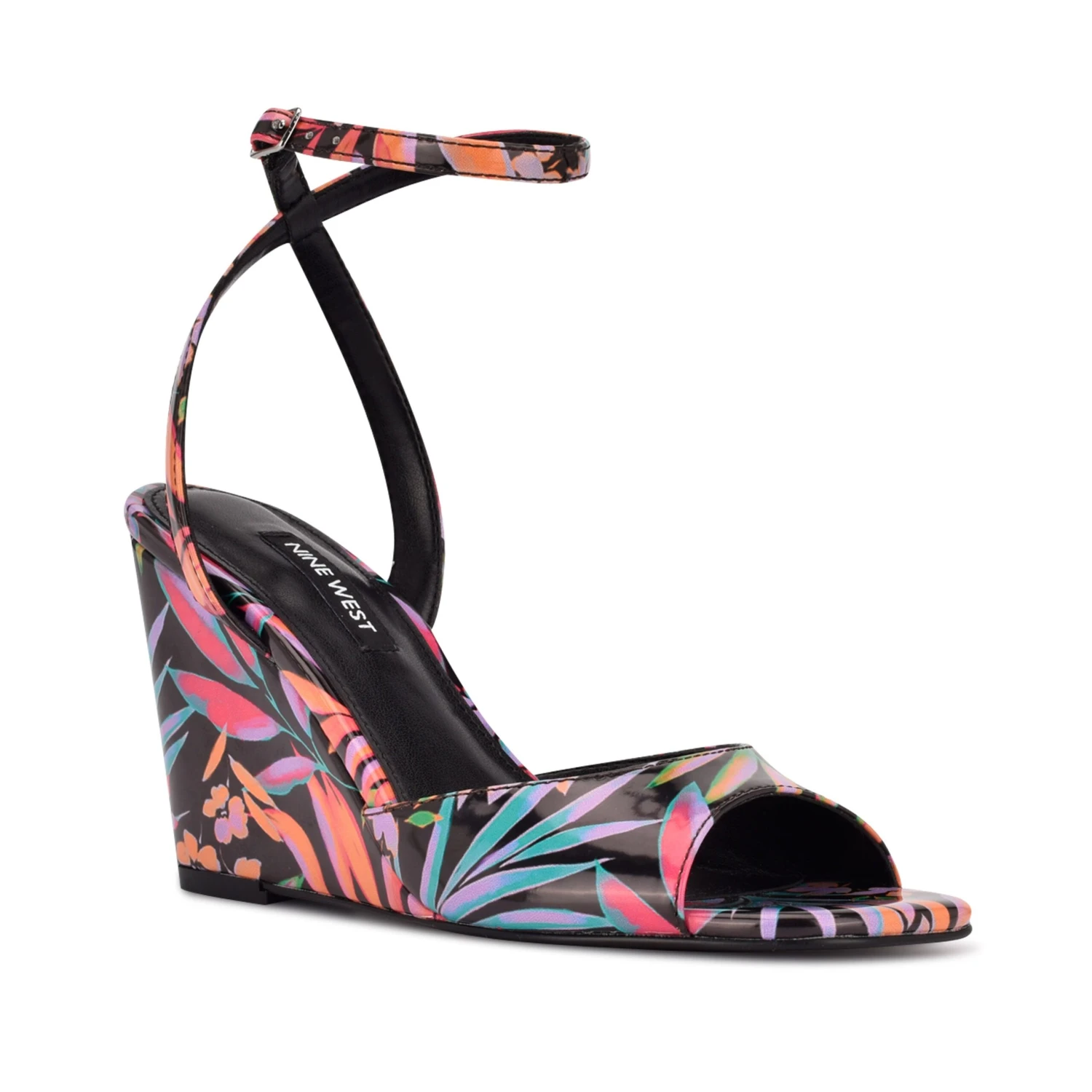 Nine West Nevr Ankle Strap Wedge Sandals - Image 2