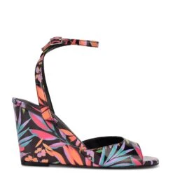 Nine West Nevr Ankle Strap Wedge Sandals