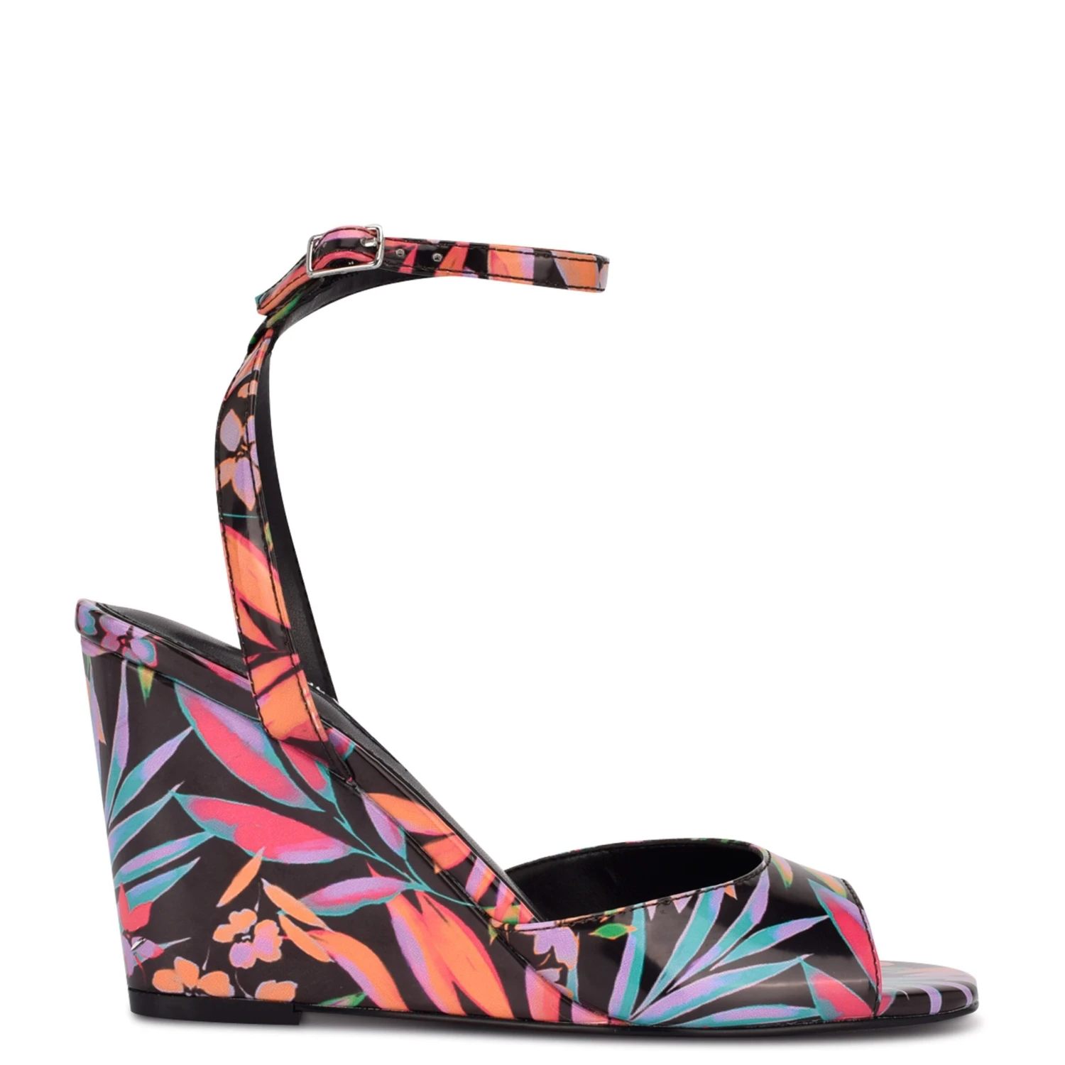 Nine West Nevr Ankle Strap Wedge Sandals