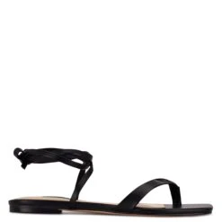 Nine West News Ankle Wrap Flat Sandals
