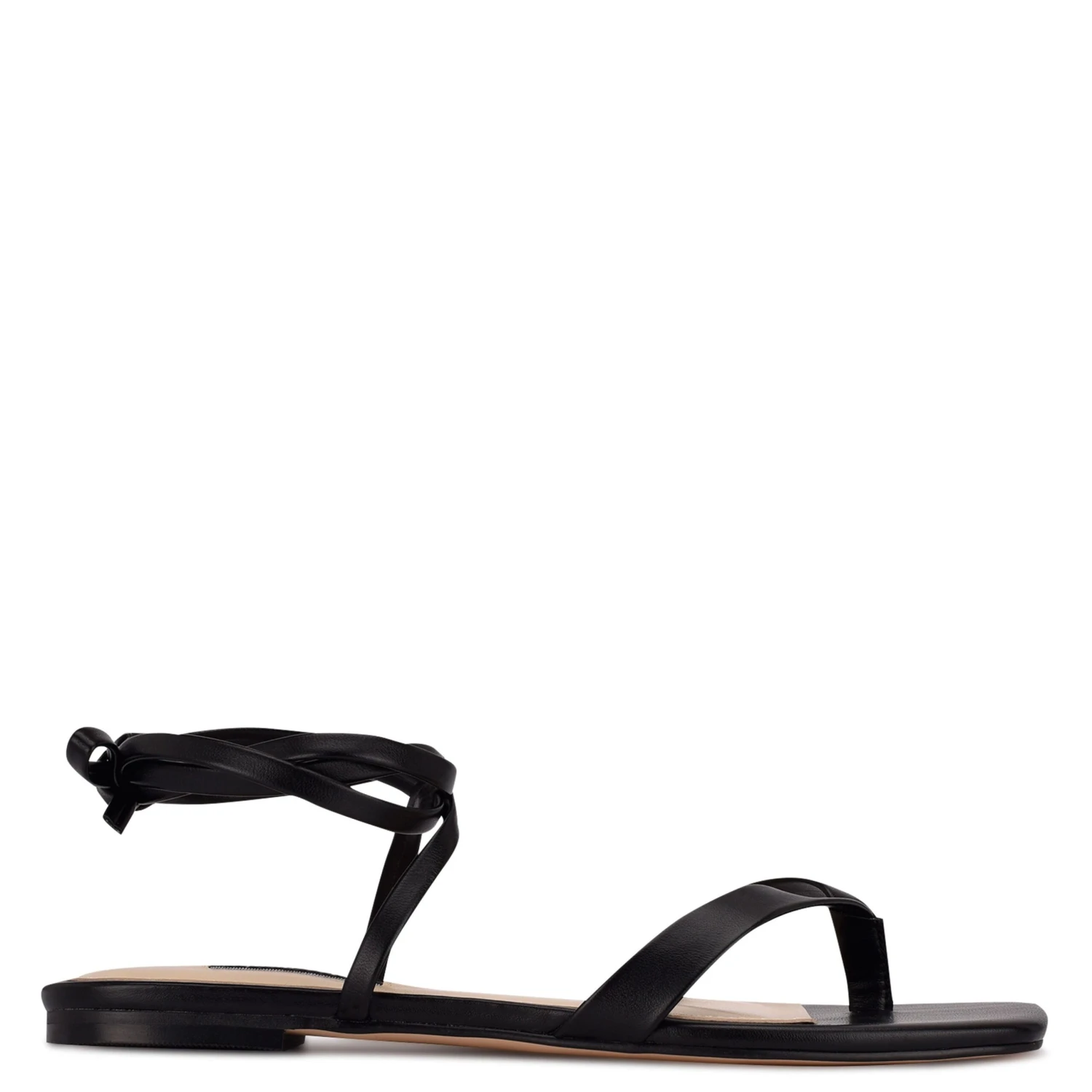 Nine West News Ankle Wrap Flat Sandals