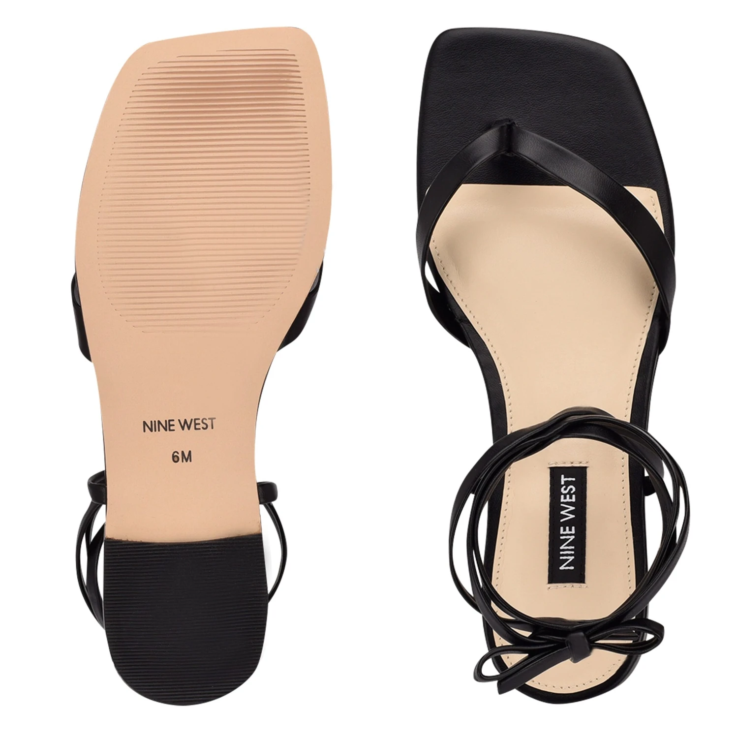 Nine West News Ankle Wrap Flat Sandals - Image 5