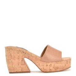Nine West Oklee Platform Slide Sandals