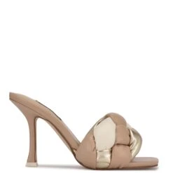 Nine West Yoyo Heeled Slide Sandals